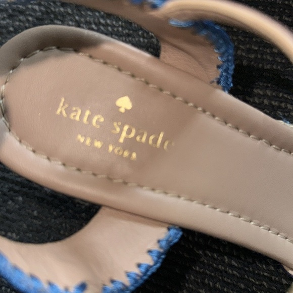 Kate Spade Jane Floral Bow Wedge Sandals Size 8.5 - Picture 4 of 7